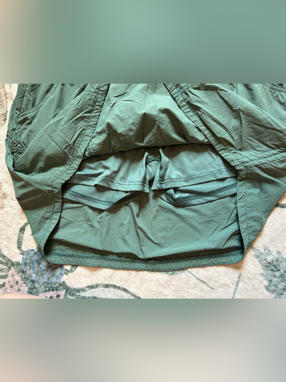 Magellan Classic Fit Forest Green Skirt with Shorts Underneath - Picture 2 of 6
